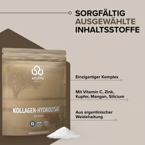 Kollagen-Hydrolysat aus Weidehaltung | Edubily 1