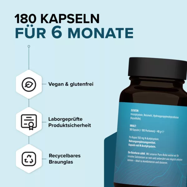 PURE N-Acetyl-L-Cystein (NAC) | Edubily 1