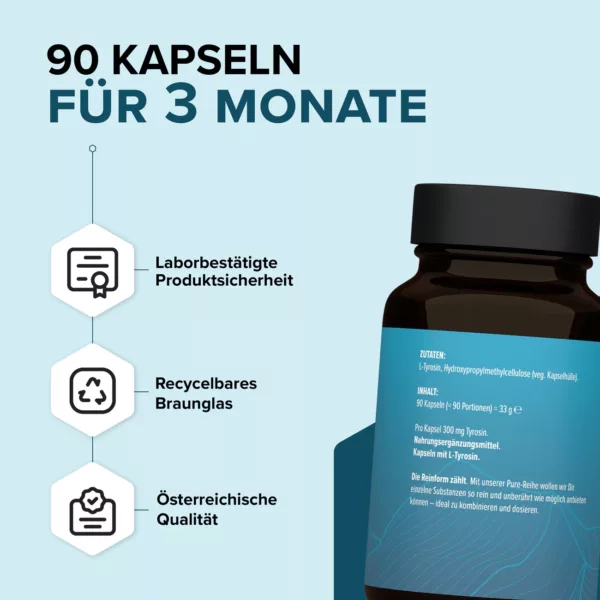 PURE Tyrosin Kapseln | Edubily 2