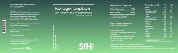 Kollagenpeptide | Science for Health 1