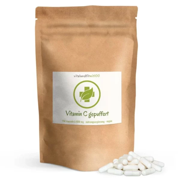 Gepuffertes Vitamin C Kapseln | vitalundfitmit100