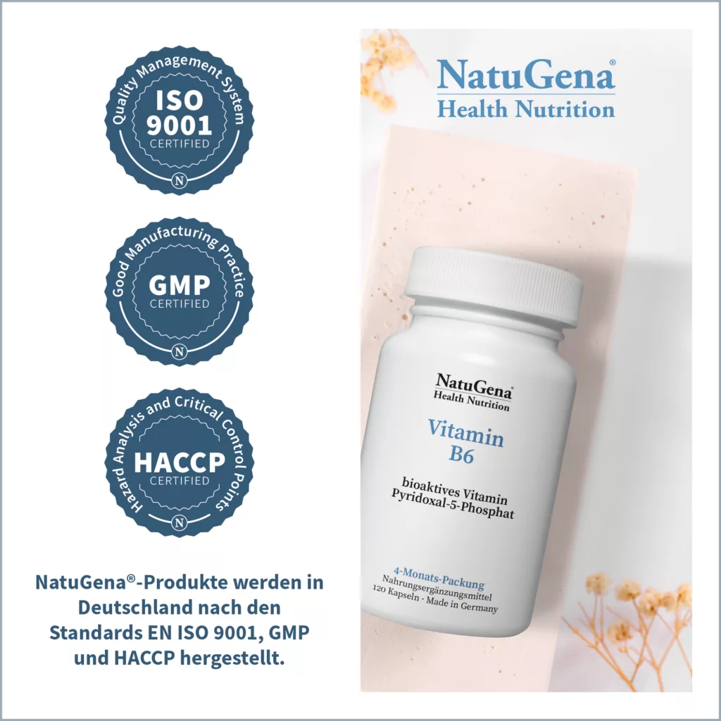 Zertifikate von Vitamin B6 von NatuGena