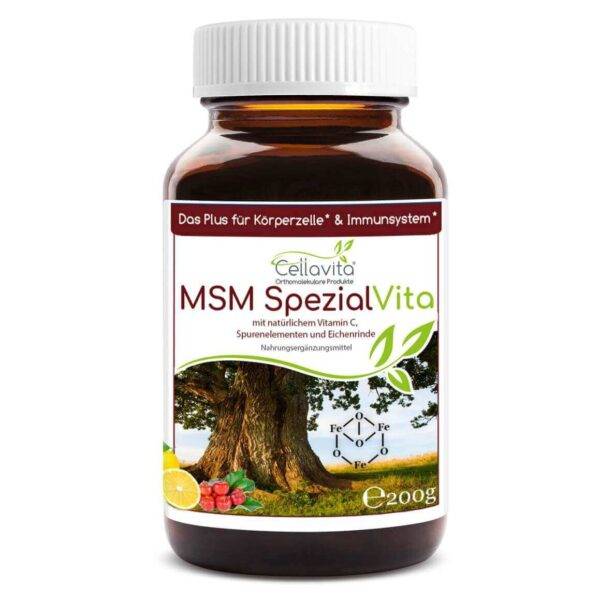 MSM mit Vitamin C 200gr Pulver | Cellavita