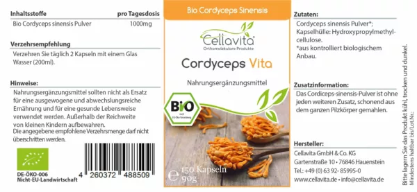 Bio Cordyceps Sinensis | Cellavita 1