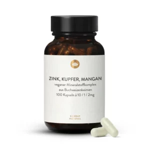 Zink Kupfer Mangan Kapseln | Sunday Natural