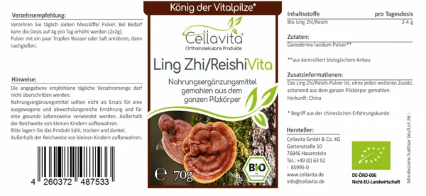 Bio-Ling Zhi / Reishi Vita Pulver | Cellavita 1