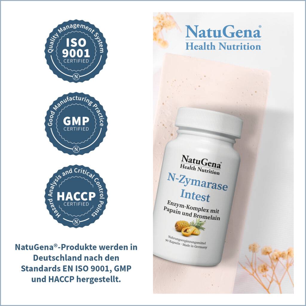 N-Zyma­rase Intest Zertifikate | NatuGena