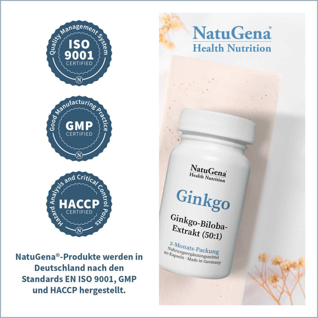 Ginkgo Zertifikate | NatuGena