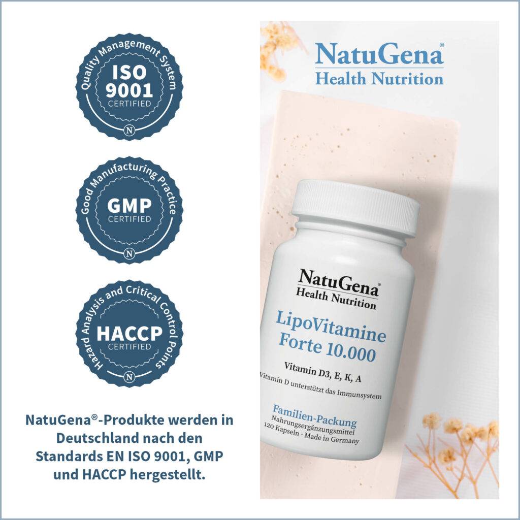 LipoVitamine® Forte 10.000 Zertifikate | NatuGena
