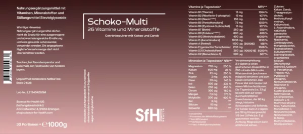 Schoko-Multi | Science for Health 1