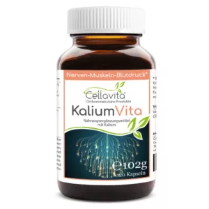 Kalium Vita (Nerven-Muskeln-Blutdruck) 120 Kapseln im Glas Cellavita