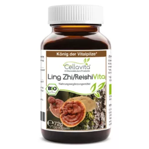 Bio-Ling Zhi / Reishi Vita 120 Kapseln "Gl?nzender Lackporling"im Glas Cellavita