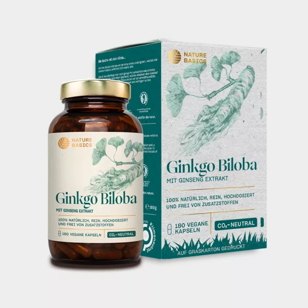 Nature Basics Ginkgo Kapseln mit Ginseng