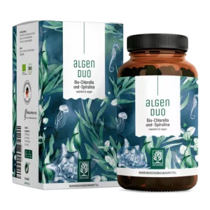 Algenduo: Bio-Chlorella und Bio-Spirulina - 1 Dose Algenduo (die meisten Kunden kaufen 2 Dosen) von NATURTREU