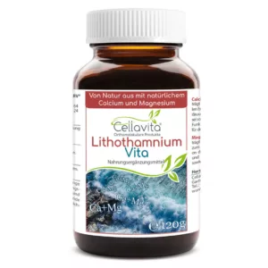 Lithothamnium Vita (100 % Rotalge) Monatsvorrat - 120g Cellavita