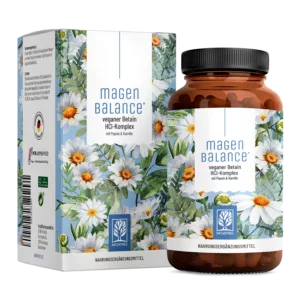 Magenbalance - Betain HCI-Komplex mit Pepsin & Kamille - 1 Dose Magenbalance (die meisten Kunden kaufen 2 Dosen) von NATURTREU